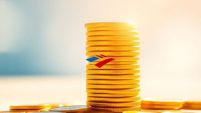 266691a5thumbnail Bank of America logo with rising golden coins.