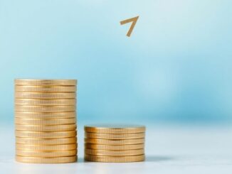 Health Savings Account coins and upward trending arrow.