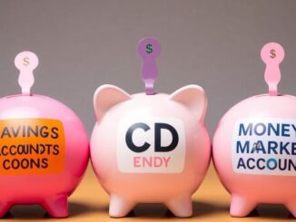 Savings accounts, CDs, and money market accounts side-by-side.