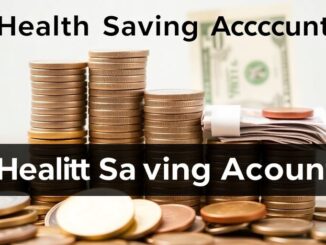 Health Savings Account balance growing with coins.