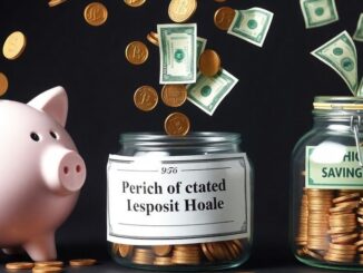 Money growing in different savings accounts.