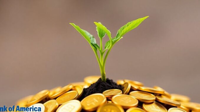bbedd4c9thumbnail Bank of America logo with falling coins and growing plant.