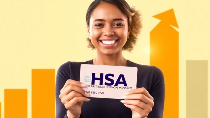 c98362bcthumbnail Person happily reviewing HSA benefits with investment growth.