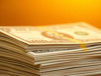 Money growing in a savings account.