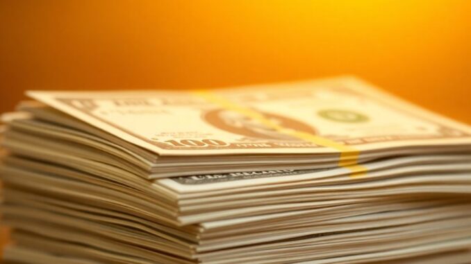 Money growing in a savings account.