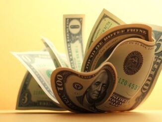 Money growing in a savings account.